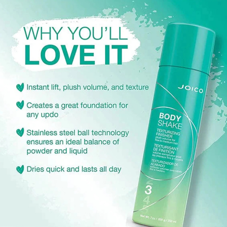 JOICO Coiffant | Body Shake Texturisant de Finition – Volume Aérien et Texture Modulable