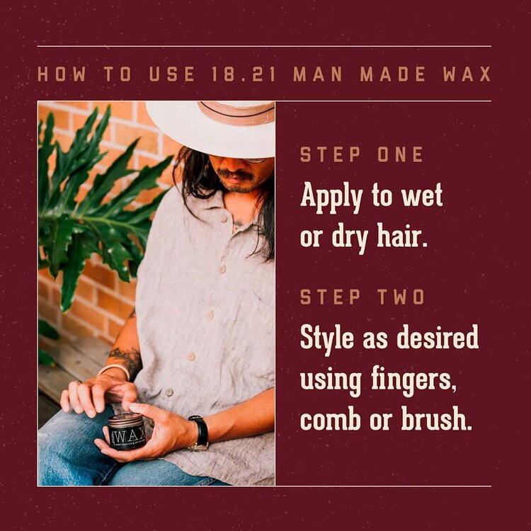 18.21 MAN MADE Sweet Tobacco | Styling Wax – Strong Hold Low Shine