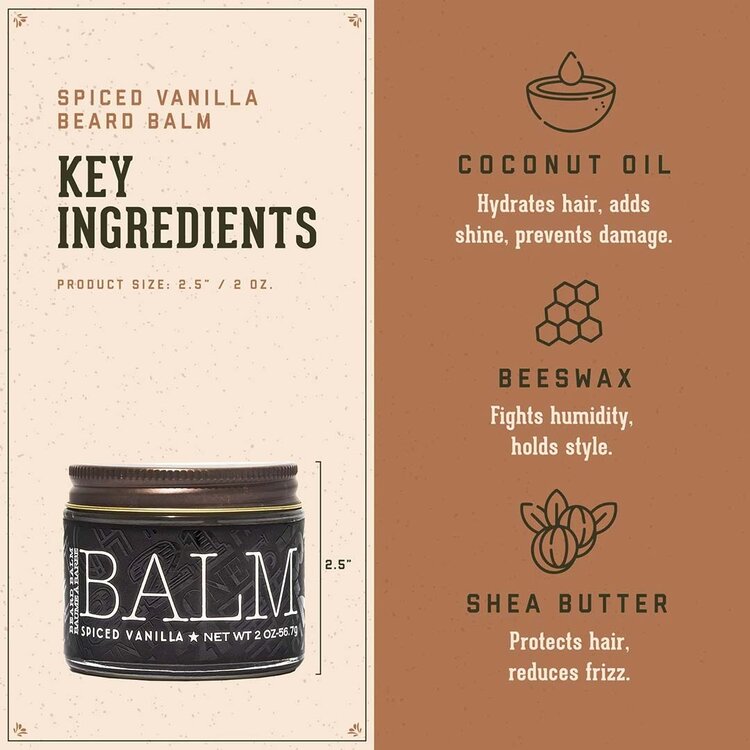 18.21 MAN MADE Spiced Vanilla | Baume À Barbe - Hydratation, Discipline et Finition Naturelle