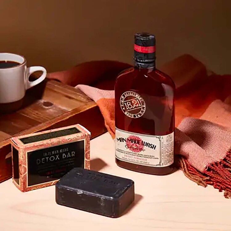 18.21 MAN MADE Detox Bar Sweet Tobacco | Savon Nettoyant – Nettoyage Intensif et Hydratation