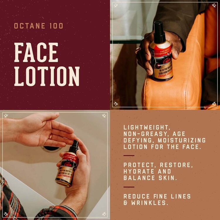 18.21 MAN MADE Octane 100 Sweet Tobacco | Anti-Aging Moisturizer – Hydrates, Firms and Revitalizes