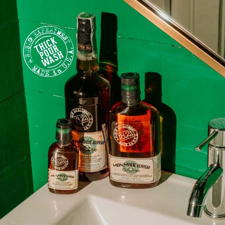 18.21 MAN MADE Spiced Vanilla | Beard, Hair & Body Wash – 3-in-1 Shampoo and Conditioner by 18.21 Man Made