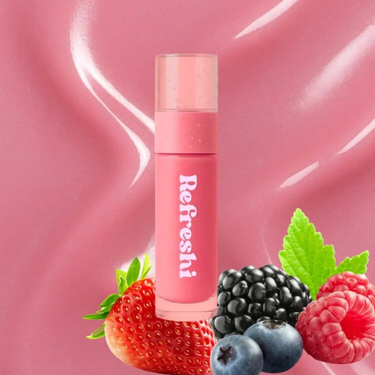 REFRESHI Costmetics Brillant à Lèvres Teinté  – Couleur Lumineuse Effet Miroir