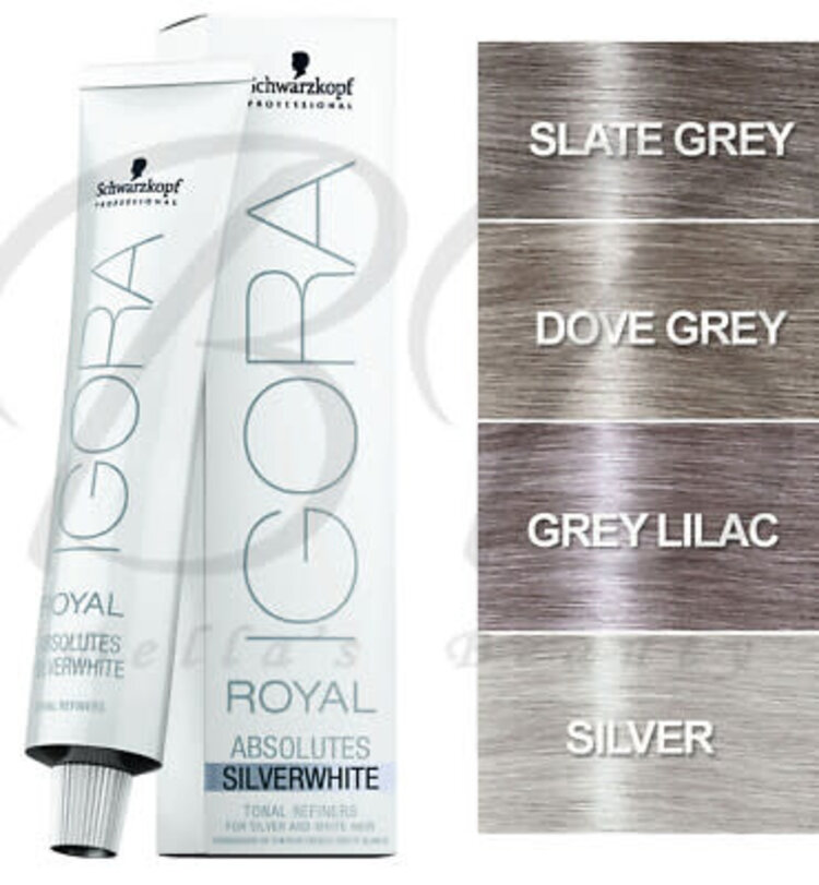 SCHWARZKOPF IGORA . ROYAL . SILVER WHITES | Coloration Permanente Sublimatrice de Cheveux Blancs (60ml/2oz)