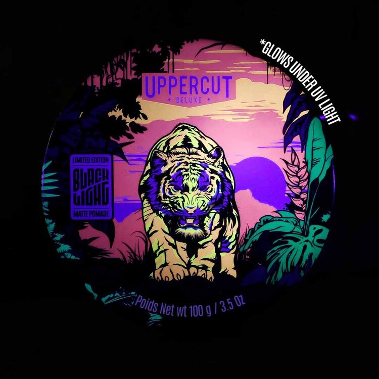 UPPERCUT DELUXE Matte Pomade Black Light Limited Edition – Medium Hold Matte Finish