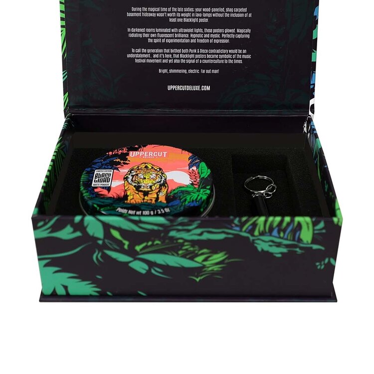 UPPERCUT DELUXE Kit du Collectionneur Pommade Matte Édition Limitée Black Light – Tenue Moyenne et Fini Mat