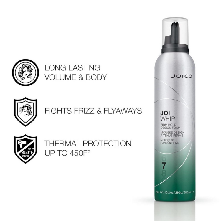 JOICO Styling | Joi Whip Firm Hold Design Foam – Structured Volume and Long-Lasting Control
