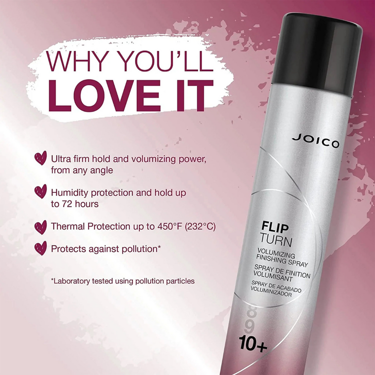 JOICO Coiffant | Flip Turn Spray de Finition Volumisant – Volume Instantané et Texture Aérienne