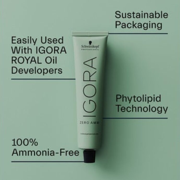 SCHWARZKOPF IGORA . ZERO AMM | No Ammonia Permanent Color Cream (60ml/2oz)