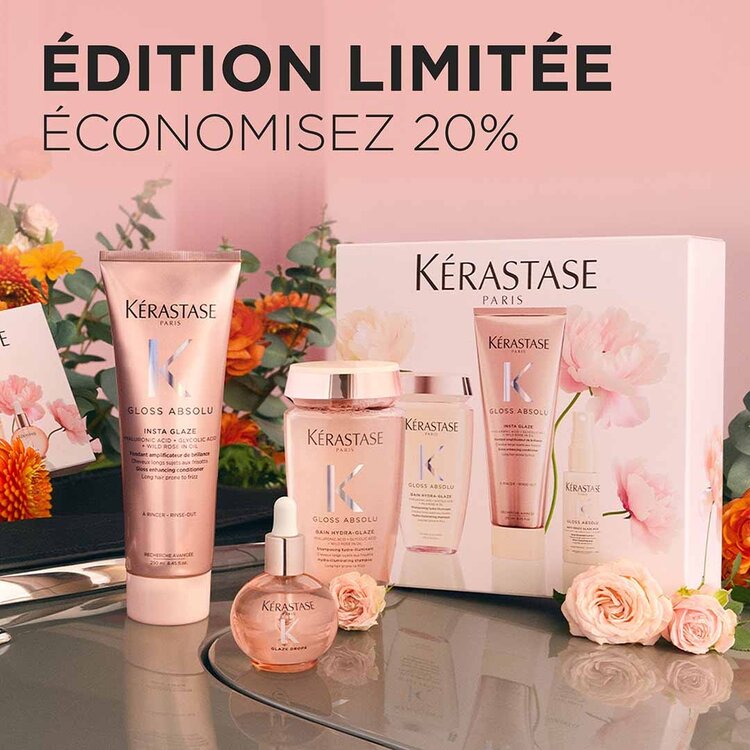 KÉRASTASE Gloss Absolu | Coffret de Printemps 2026 – Routine Brillance Ultime Pour Cheveux Lisses et Lumineux