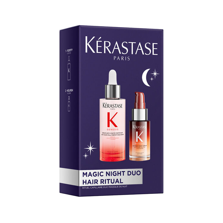 KÉRASTASE Magic Night Duo | Spring Kit 2026 – Fortifying And Overnight Nourishing Hair Routine