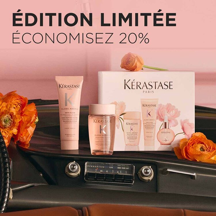 KÉRASTASE Gloss Absolu | Coffret découverte 2026 – Routine Brillance Miroir et Cheveux Ultra Lumineux