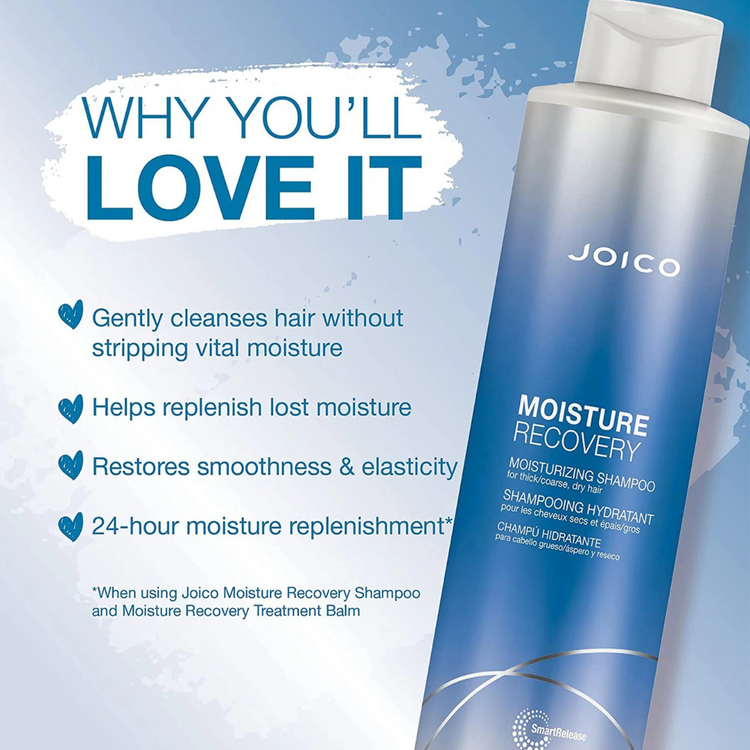 JOICO Moisture Recovery | Shampooing Hydratant – Nettoyage Nourrissant pour Cheveux Secs