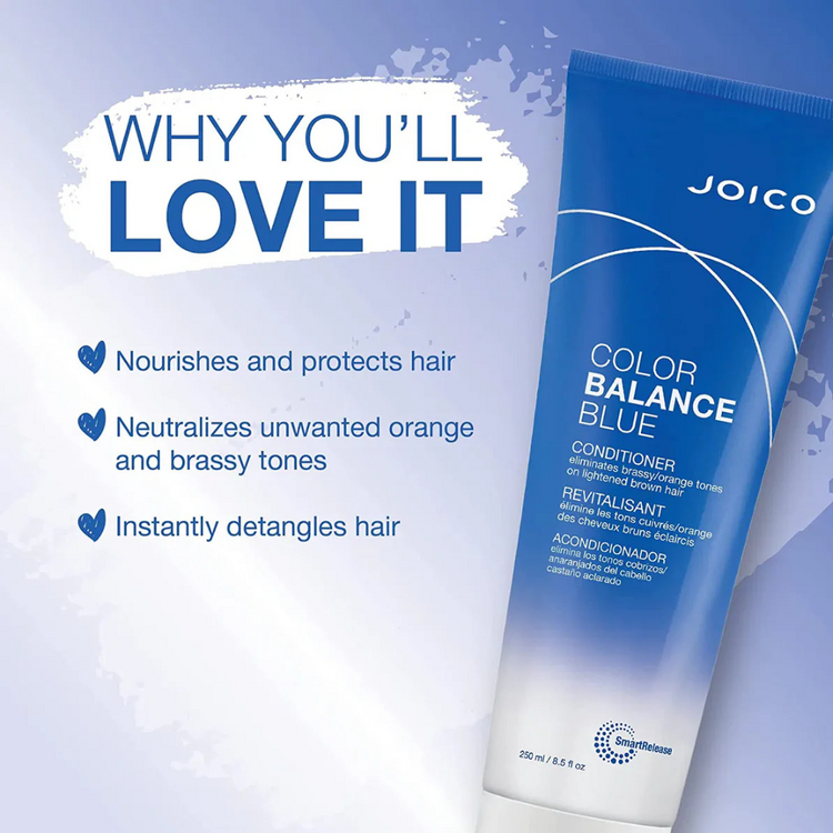 JOICO Color Balance Blue | Blue Conditioner – Neutralizes Brassy Orange Tones