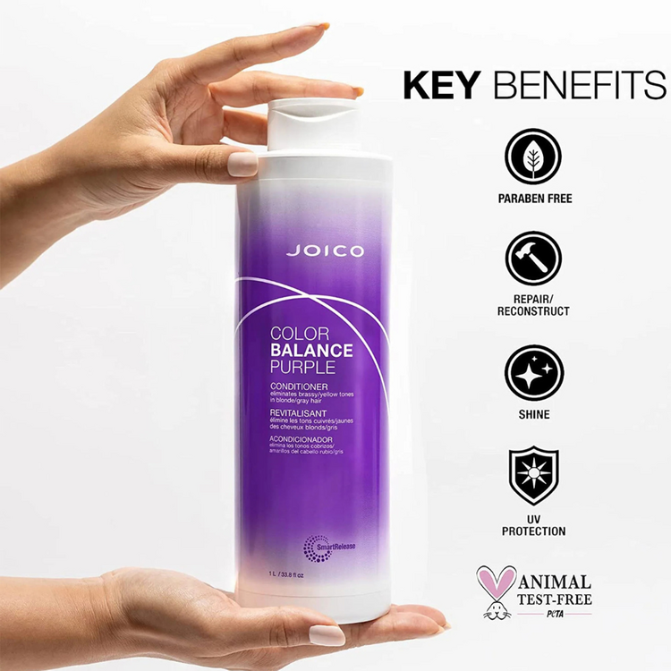 JOICO Color Balance Purple | Purple Conditioner – Neutralizes Yellow Tones