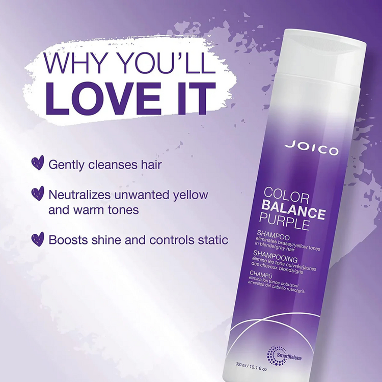 JOICO Color Balance Purple | Purple Shampoo – Neutralizes Yellow Tones