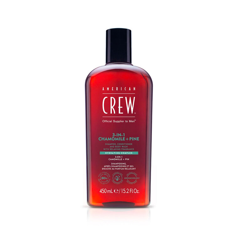 AMERICAN CREW 3-In-1 | Chamomile + Pine – American Crew Shampoo, Conditioner & Body Wash