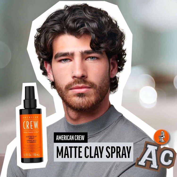AMERICAN CREW Matte Clay Spray | Flexible Hold Natural Finish – American Crew Texture Spray