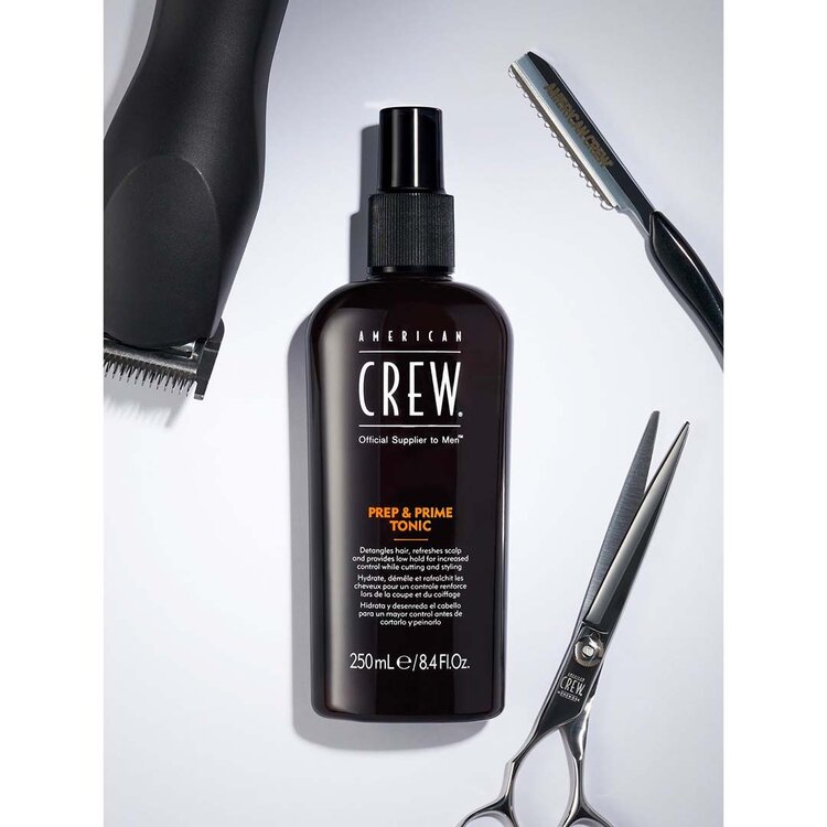 AMERICAN CREW Prep & Prime Tonic | Base de Coiffage – Prépare, Hydrate et Facilite le Styling