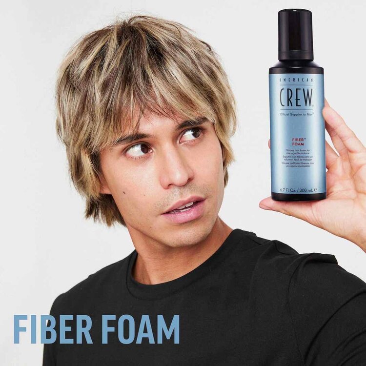 AMERICAN CREW Fiber Foam | Mousse Coiffante Fibreuse – Volume, Contrôle et Fini Naturel