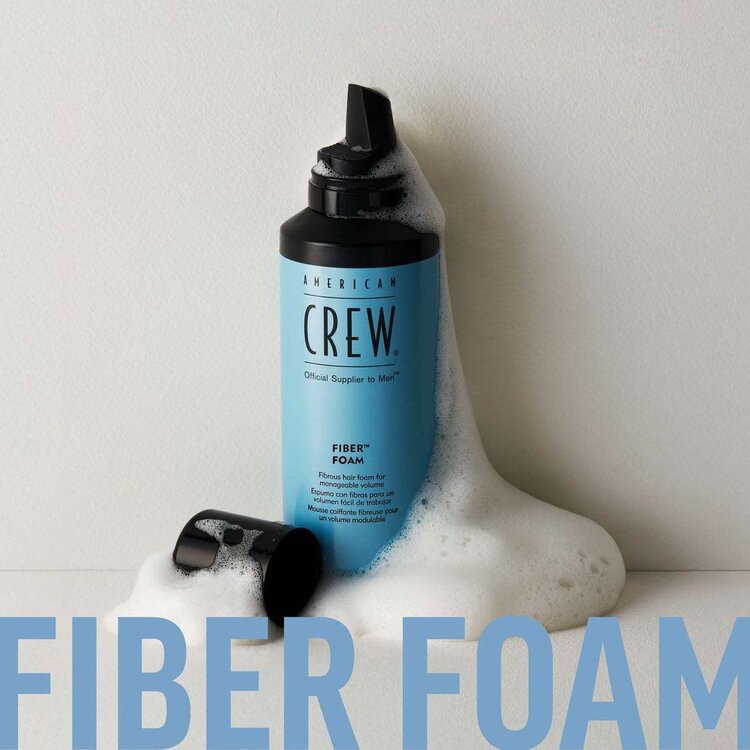 AMERICAN CREW Fiber Foam | Mousse Coiffante Fibreuse – Volume, Contrôle et Fini Naturel