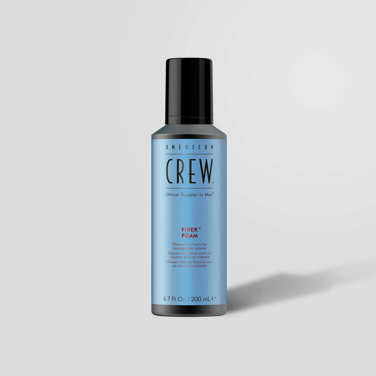 AMERICAN CREW Fiber Foam | Fibrous Hair Foam – Volume, Control and Natural Finish