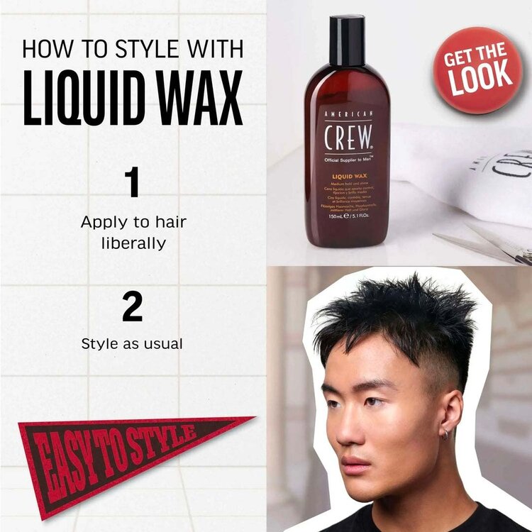 AMERICAN CREW ***Liquid Wax | Tenue et Brillance Moyenne – Cire Liquide Contrôle Flexible