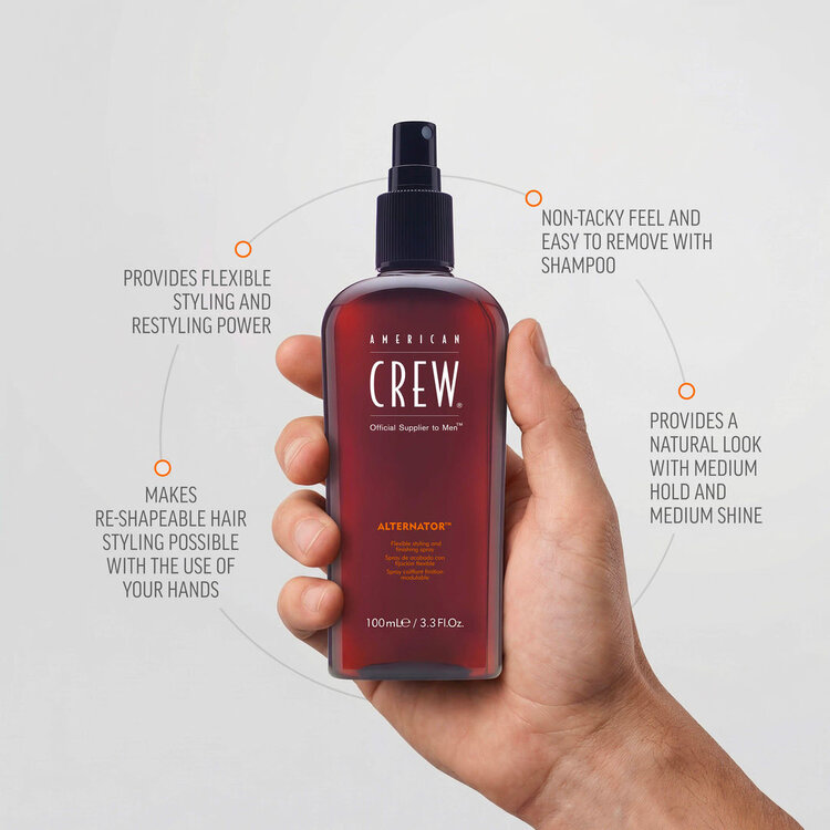 AMERICAN CREW Alternator | Fixation Modulable – Spray Coiffant de Finition Flexible