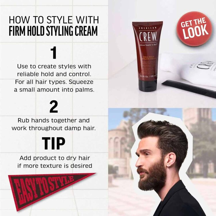 AMERICAN CREW Firm Hold Styling Gel | Strong Hold – Long-Lasting Control Gel