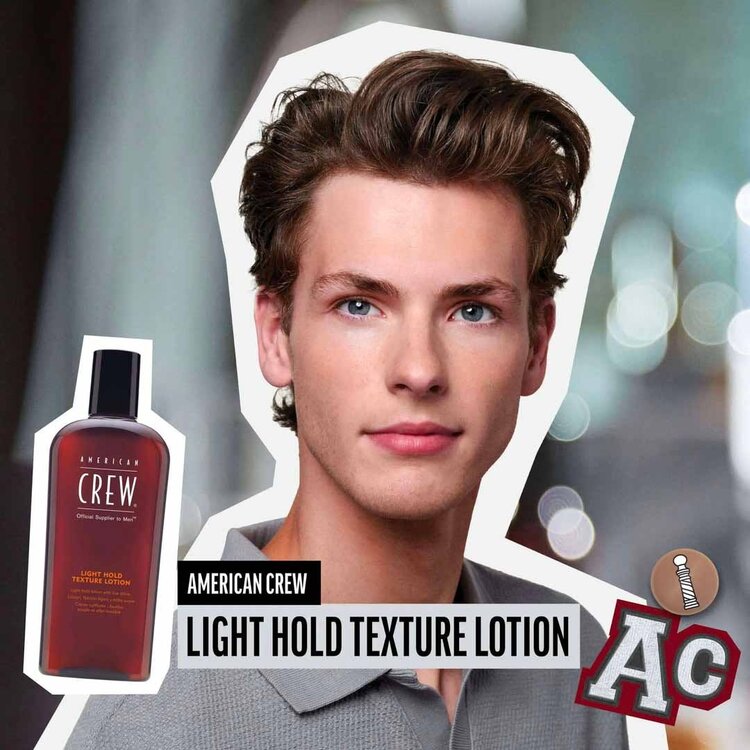 AMERICAN CREW Light Hold | Texture Lotion – Contrôle Discret et Brillance Naturelle