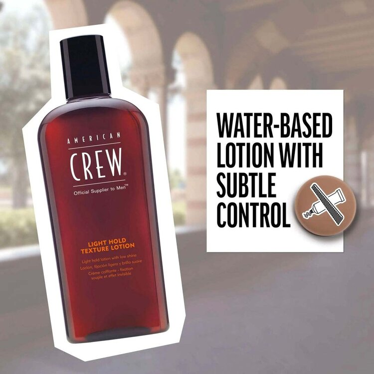 AMERICAN CREW Light Hold | Texture Lotion – Contrôle Discret et Brillance Naturelle