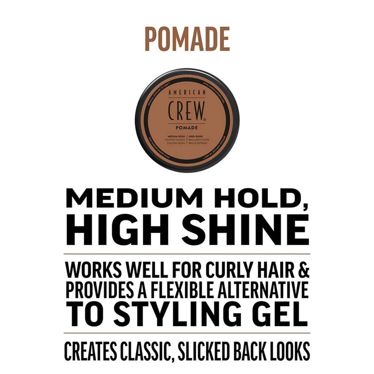 AMERICAN CREW Pomade | American Crew Medium Hold Pomade with High Shine