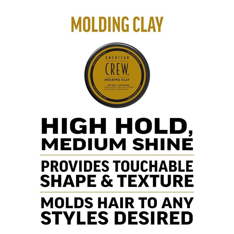 AMERICAN CREW Molding Clay | Argile Coiffante – Fixation Forte et Fini Mat