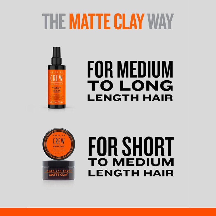 AMERICAN CREW Matte Clay | Argile Coiffante – Fixation Forte et Fini Ultra Mat