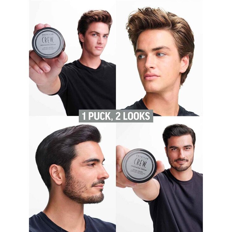 AMERICAN CREW Grooming Cream | Crème Coiffante – Fixation Forte et Brillance Élevée