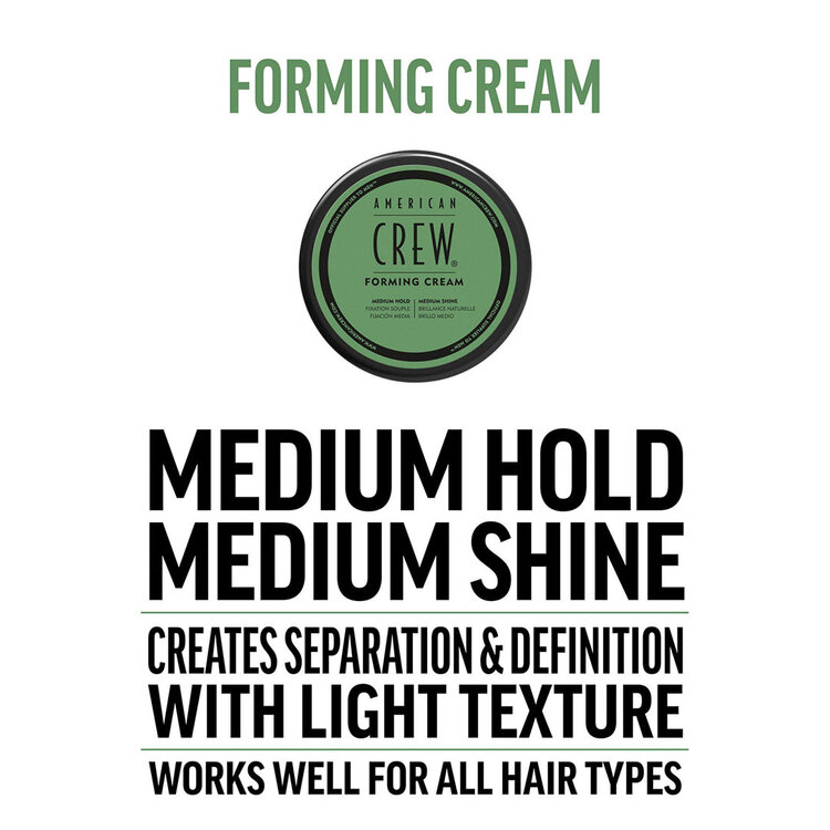 AMERICAN CREW Forming Cream | Crème Coiffante – Fixation Moyenne et Brillance Naturelle
