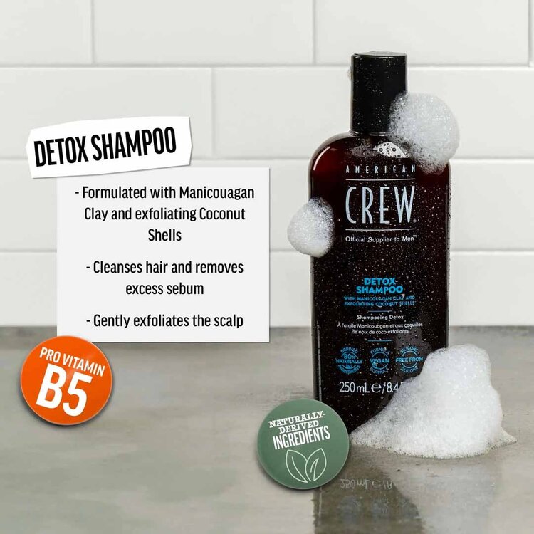 AMERICAN CREW Detox Shampoo | American Crew Deep Cleansing Clarifying Shampoo
