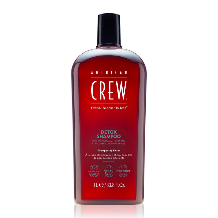 AMERICAN CREW Detox Shampoo | Shampooing Clarifiant – Nettoyage Profond et Fraîcheur Intense