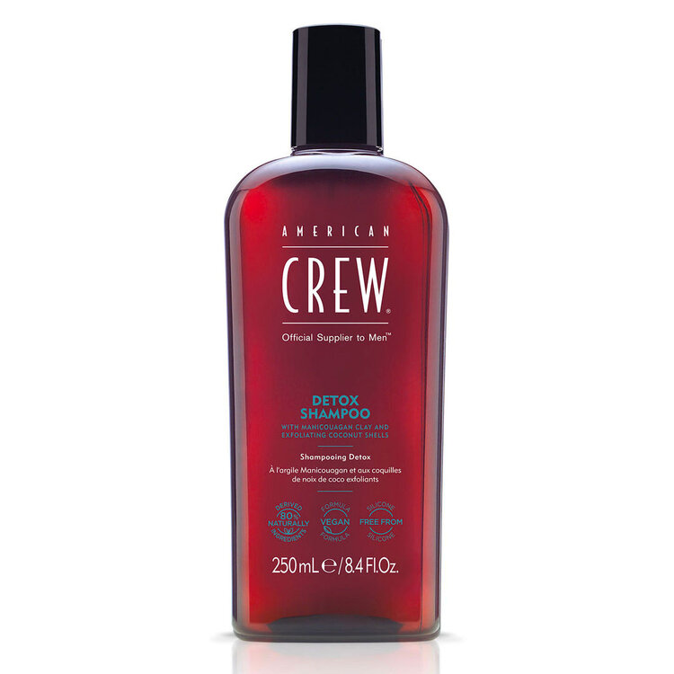 AMERICAN CREW Detox Shampoo | Shampooing Clarifiant – Nettoyage Profond et Fraîcheur Intense