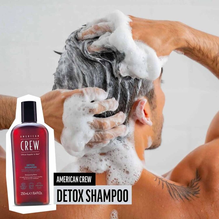 AMERICAN CREW Detox Shampoo | Shampooing Clarifiant – Nettoyage Profond et Fraîcheur Intense