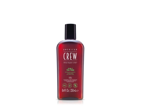 AMERICAN CREW 3-In-1 Tea Tree | Shampooing, Revitalisant et Gel Douche