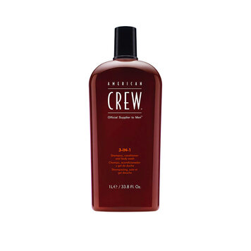 AMERICAN CREW 3-In-1 | Shampooing, Revitalisant et Gel Douche
