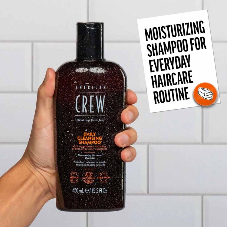 AMERICAN CREW Daily Cleansing | Shampooing Quotidien – Nettoie en Douceur et Rafraîchit le Cuir Chevelu