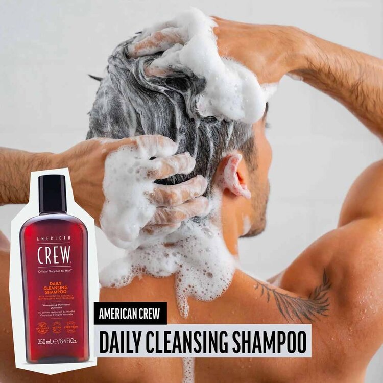AMERICAN CREW Daily Cleansing | Shampooing Quotidien – Nettoie en Douceur et Rafraîchit le Cuir Chevelu