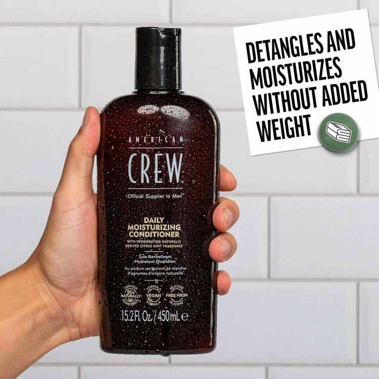 AMERICAN CREW Daily Moisturizing | Hydrating Conditioner – Moisturizes and Softens Without Weighing Down