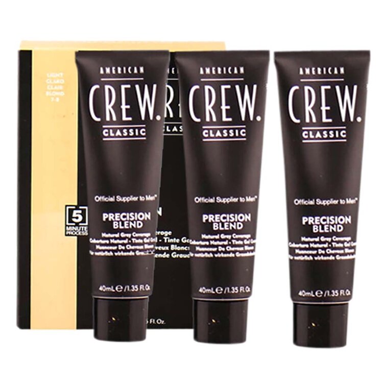 AMERICAN CREW Precision Blend | Gray Blending Color – Natural and Subtle Results 3 x (40ml/1.35 oz)