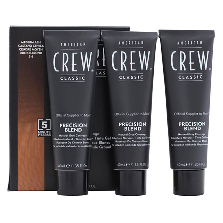 AMERICAN CREW Precision Blend | Gray Blending Color – Natural and Subtle Results 3 x (40ml/1.35 oz)