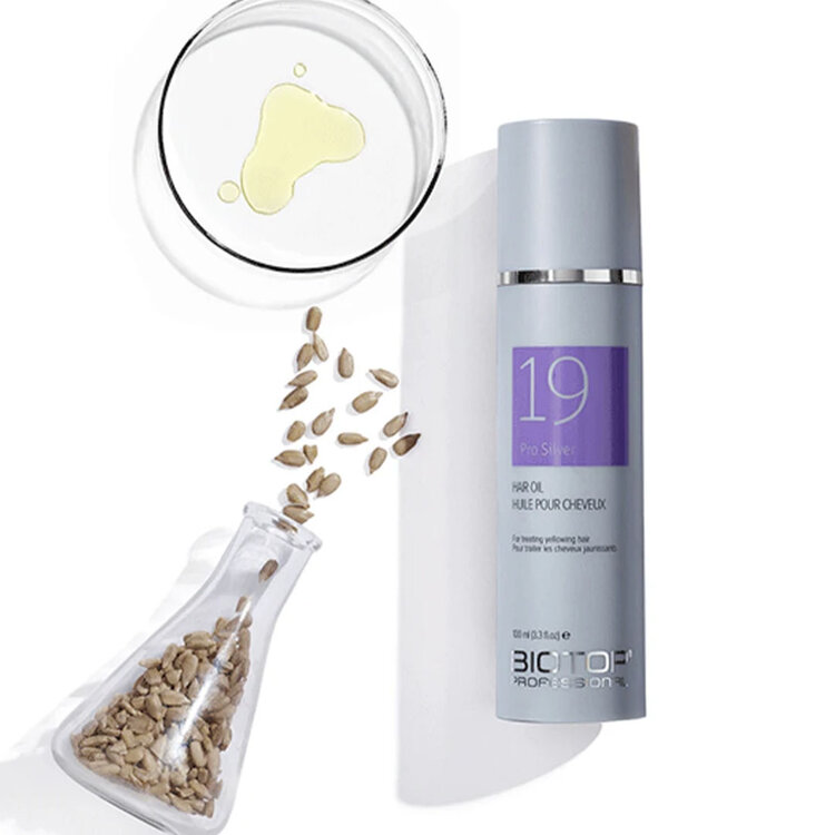 BIOTOP PROFESSIONAL ***19 Pro Silver | Hair Oil for Yellow Hair — Shine Care for Blonde and Grey Hair