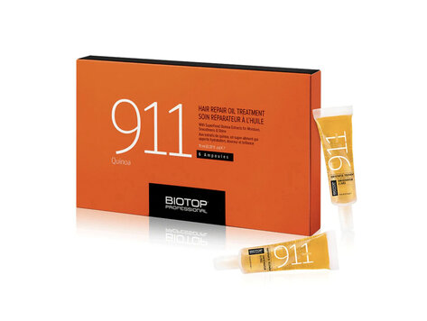 BIOTOP PROFESSIONAL 911 Quinoa |  Soin Réparateur à l'Huile (6 Ampoules de 11ml / 0.37oz)