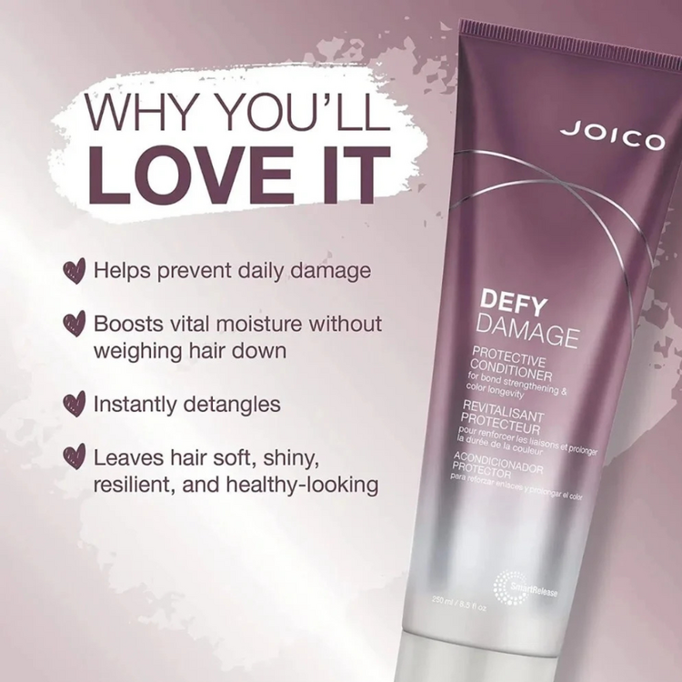 JOICO Defy Damage | Revitalisant Protecteur - Démêle, renforce et protège les cheveux
